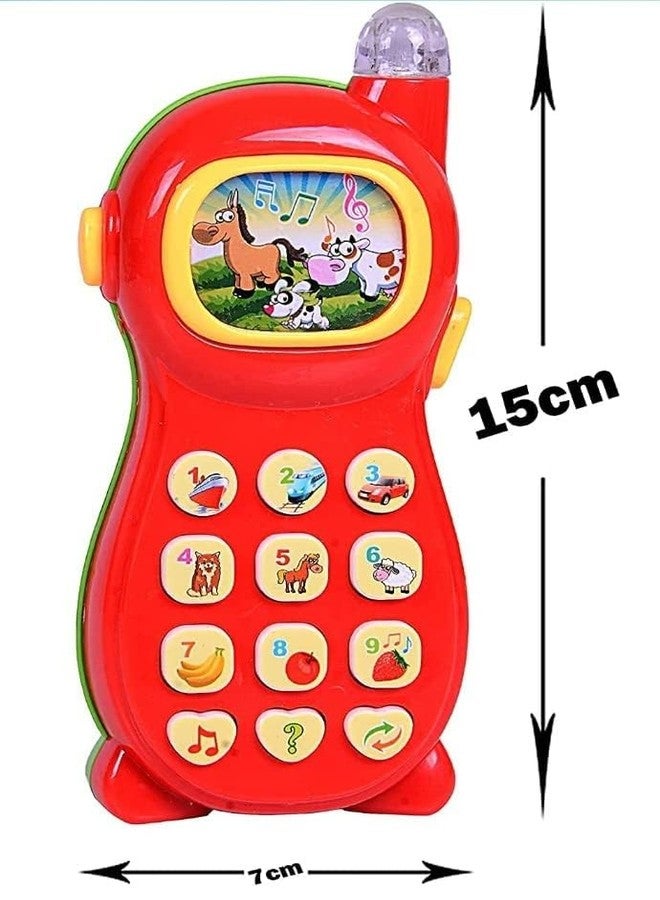 في جراسب هاتف لعبة موسيقي مرح للأطفال من VGRASSP، مزود بشاشة LED مضيئة قابلة للدوران 360 درجة مع موسيقى - اللون والتصميم حسب توافر المنتج - Image 3